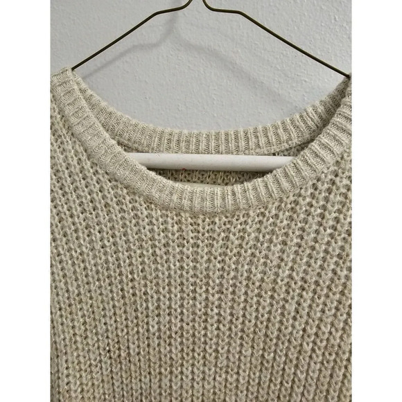 abercrombie & fitch ivory cream glitter shimmer sweater size xs/s - euc - Picture 9 of 12